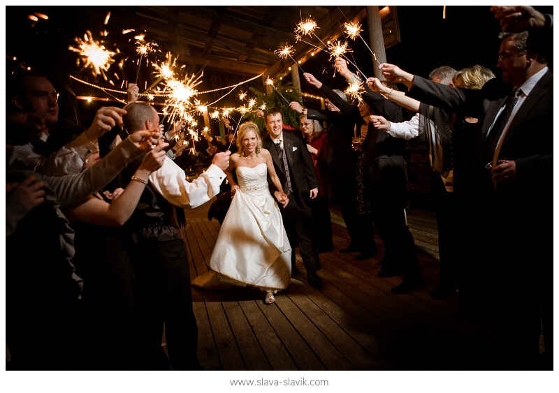 Bride and Groom Sparklers