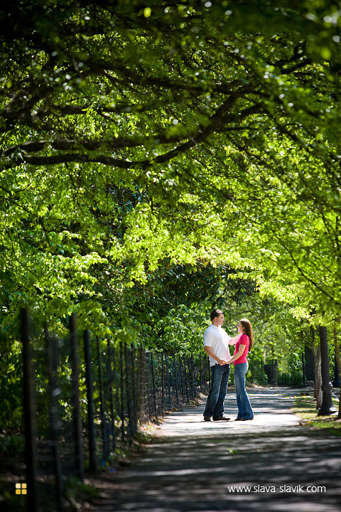 Couple in tree aley