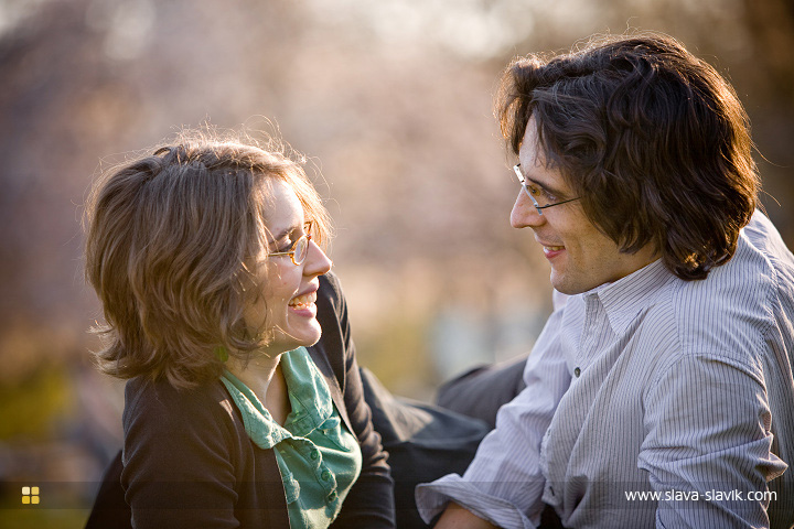 Engaged Couple on the Ground