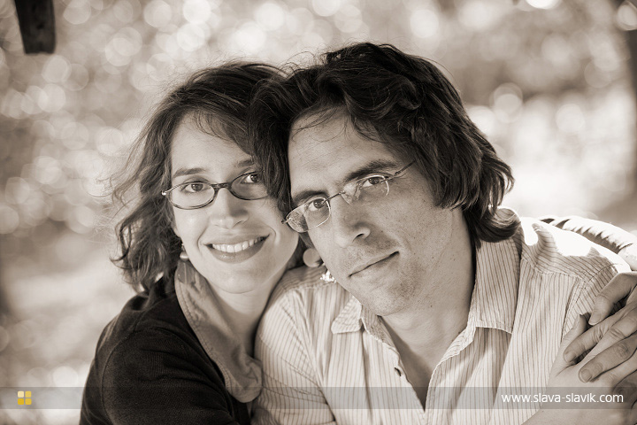 Engagement Portrait Black and White