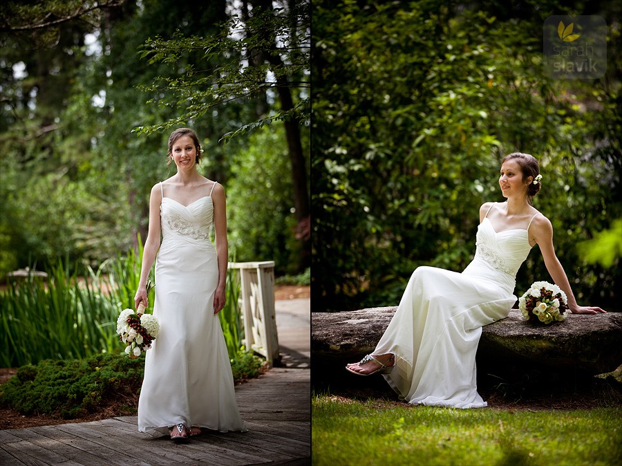 Bride at Vines Botanical Gardens