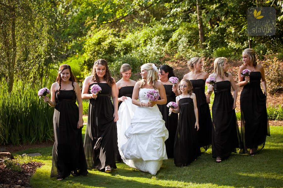 Bride and Bridesmaids