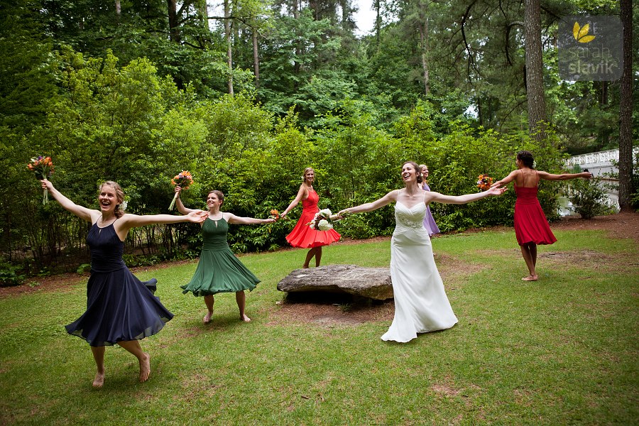 Bridesmaids Dancing