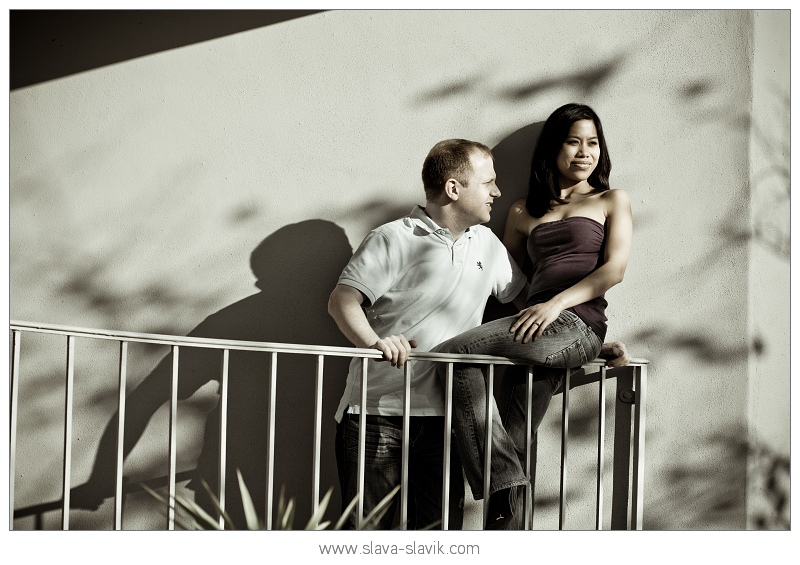 Couple on a Handrail