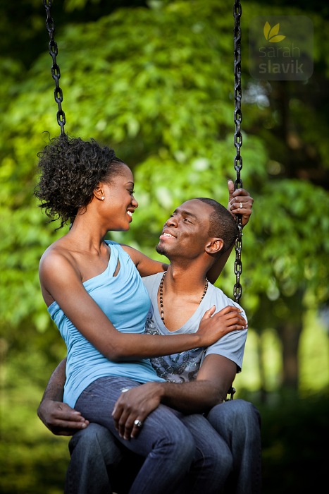 Couple on a Swing