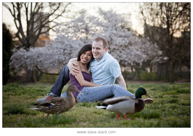 Couple with Ducks