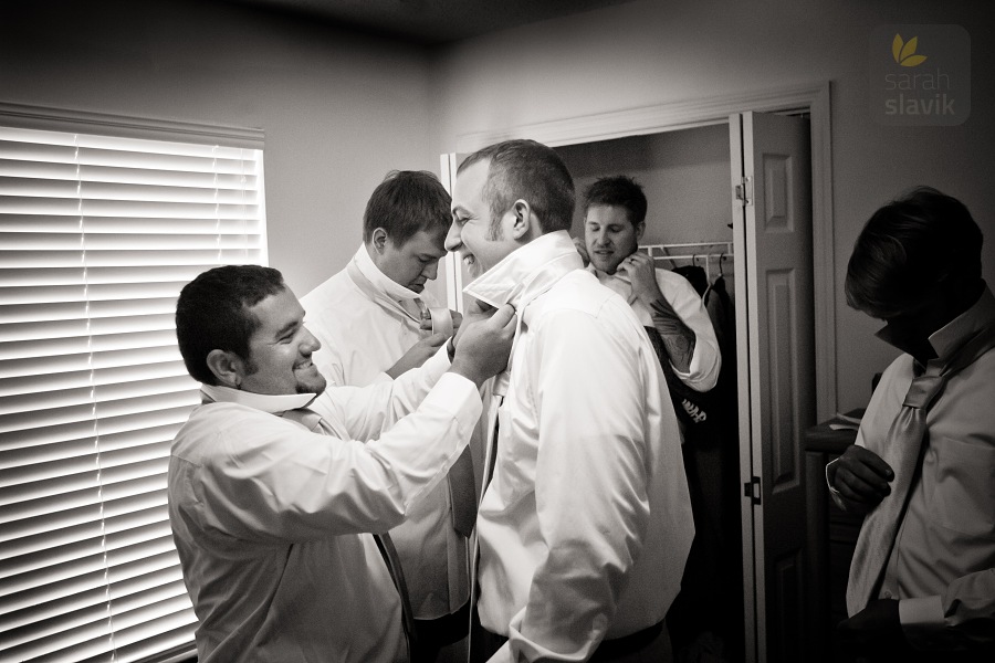 groom getting ready