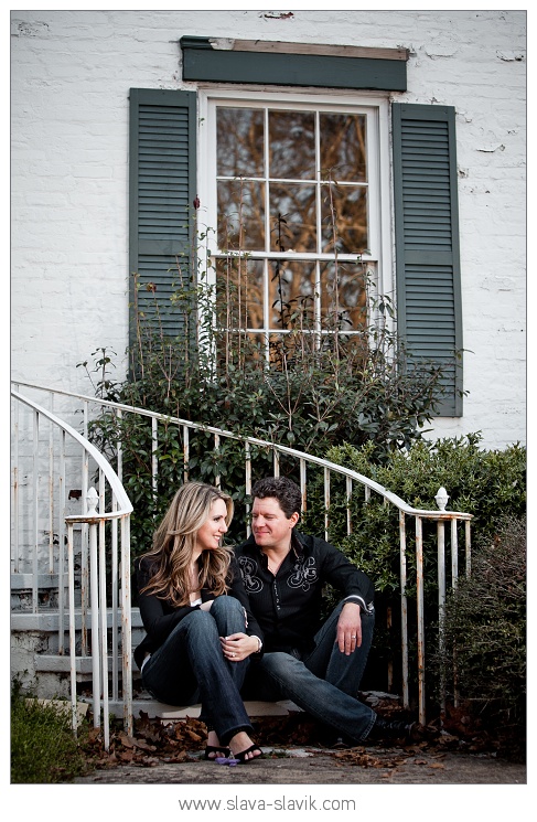 Lovers on Stairs