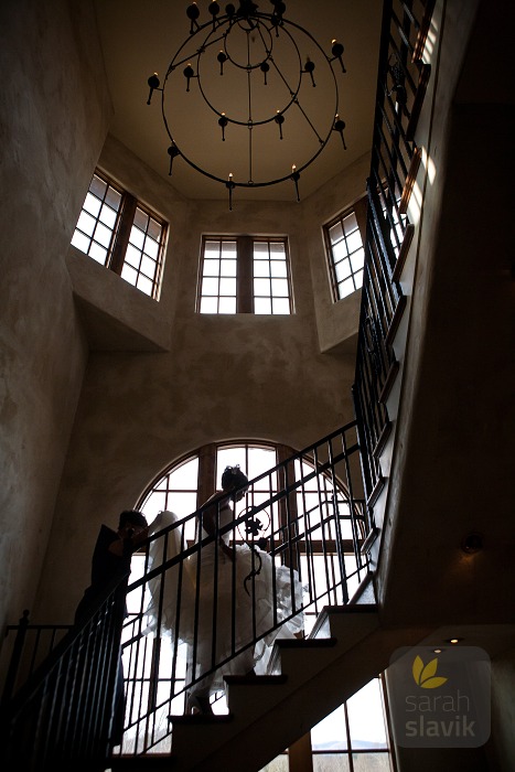 Bride inside Montaluce Winery