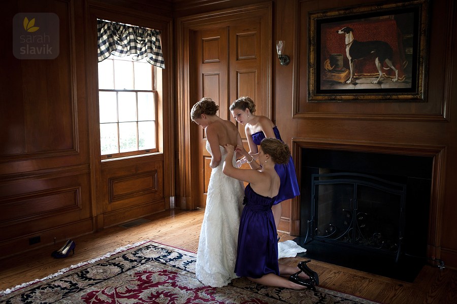 Bride with sisters