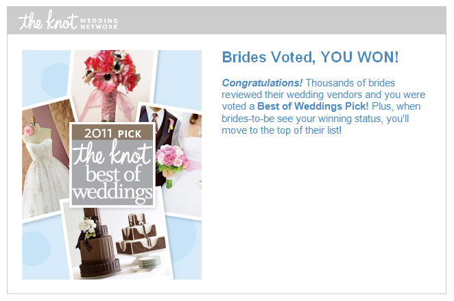 Email from the Knot