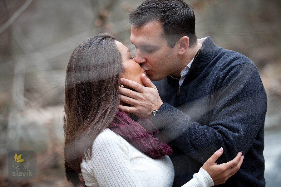 Engagement kiss