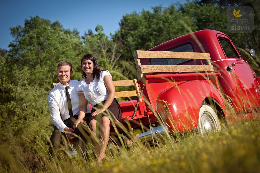 Engagement photo in tall grass Engagement photo in tall grass