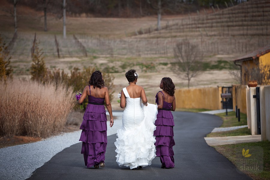 Montaluce Winery bridesmaids