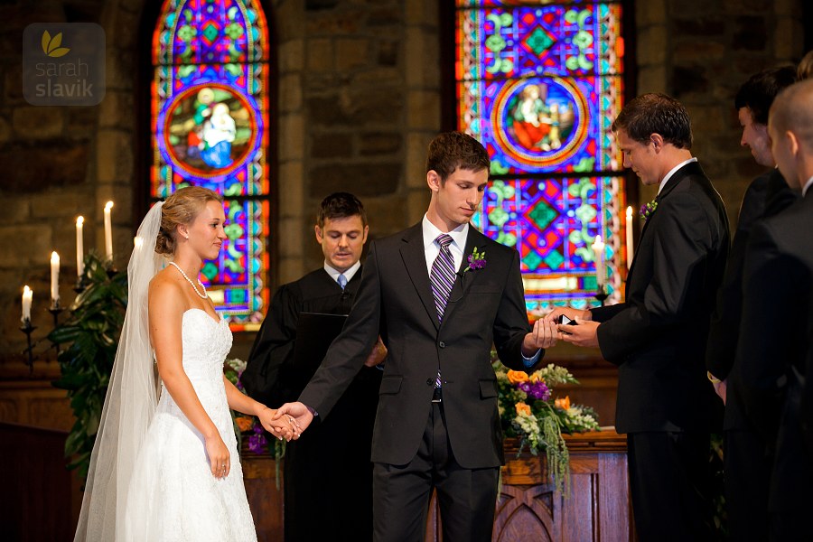 Ring ceremony at Frost Chapel