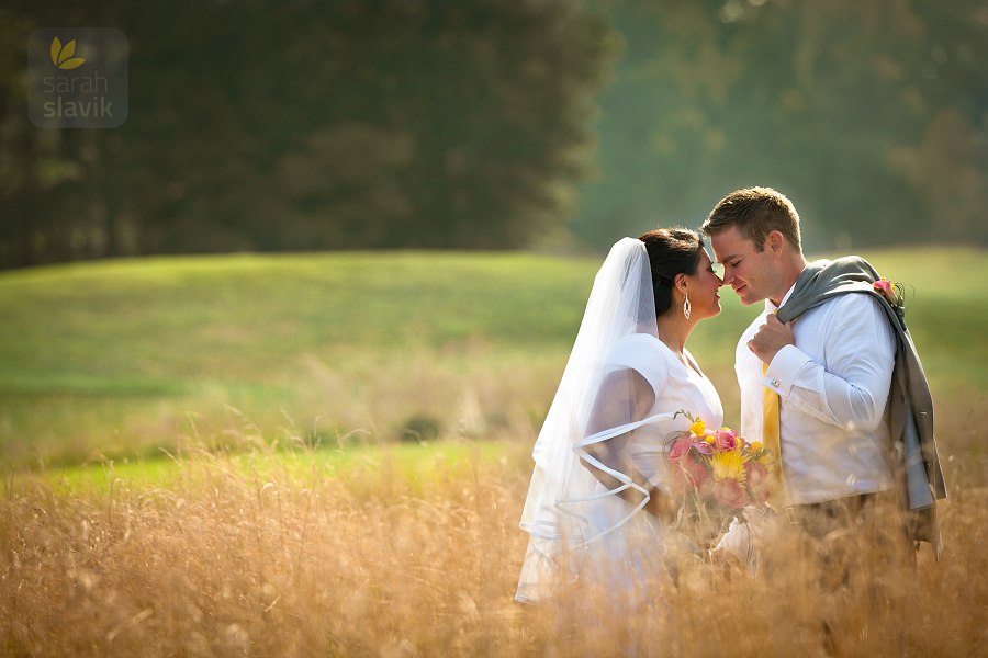 Summer wedding portrait