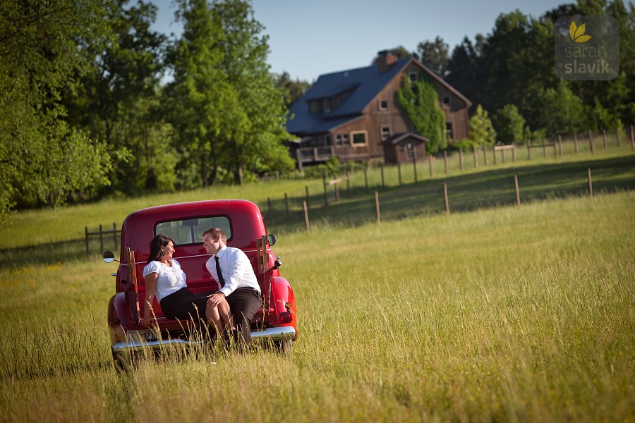 Vintage truck engagement Vintage truck engagement