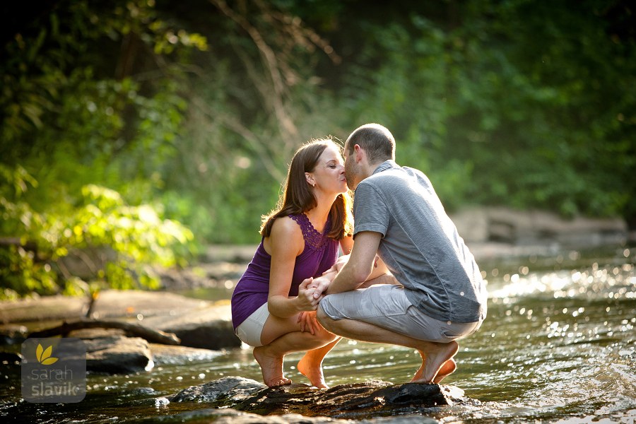 Couple in a river