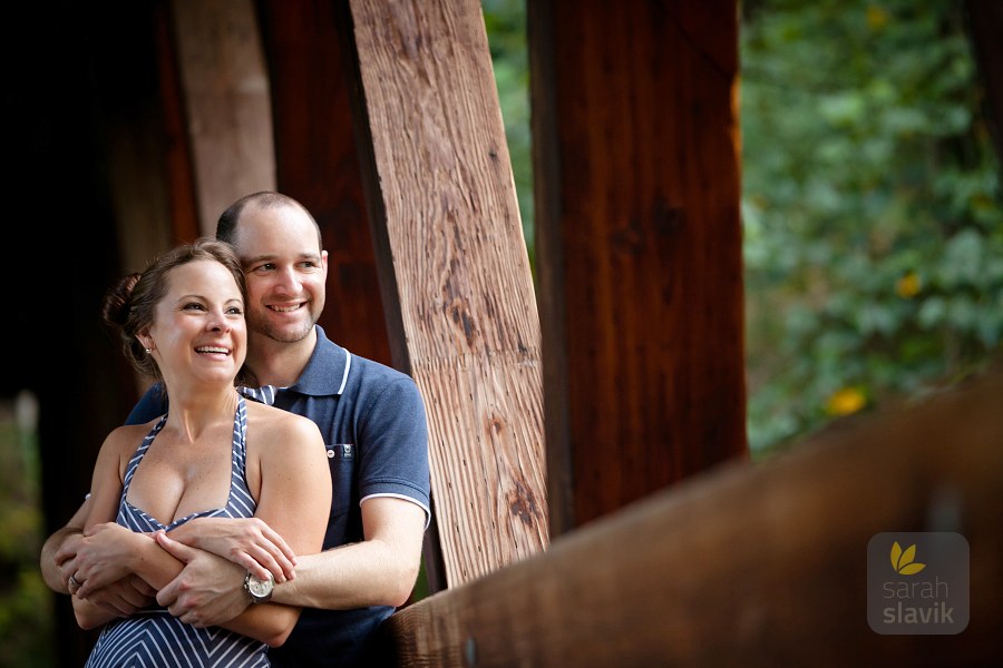 Covered bridge portrait