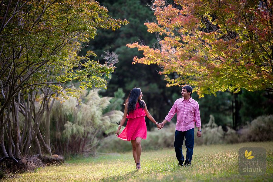 Fall engagement portraits