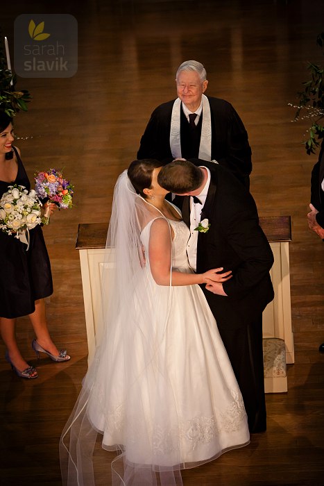 First kiss in a church