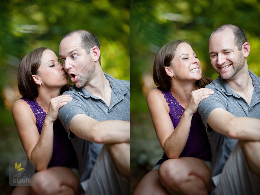 Fun engagement photo