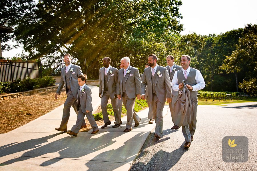 Groomsmen vineyard