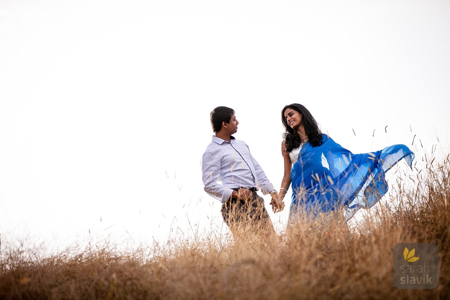 Indian engagement portrait