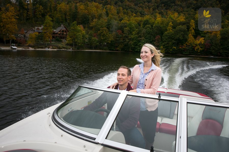 Couple on a boat