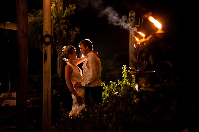 Night Time Wedding Portrait