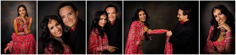 Indian bride engagement portraits